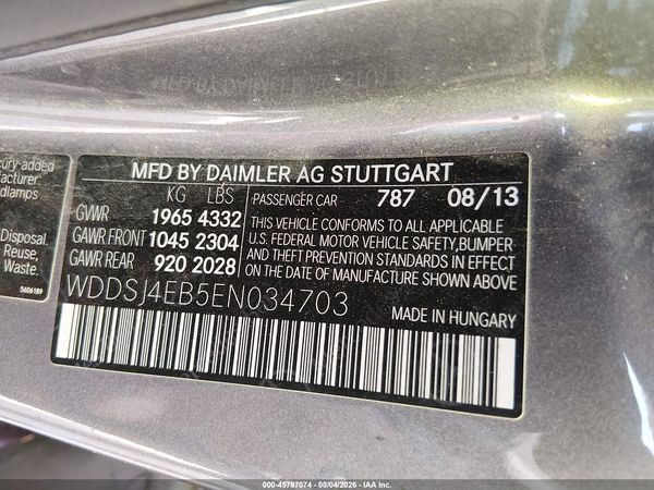 2014 MERCEDES-BENZ CLA 250 CLA250