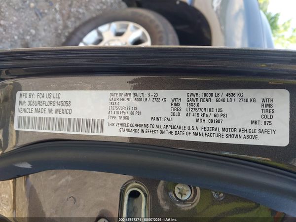 2024 RAM 2500 LARAMIE  4X4 6'4 BOX