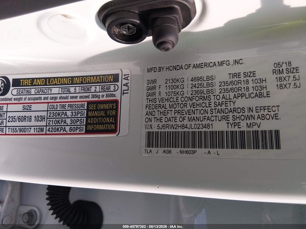 2018 HONDA CR-V EX-L/EX-L NAVI