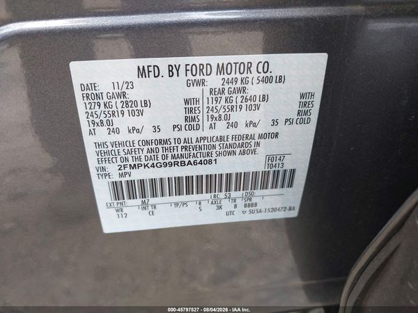 2024 FORD EDGE SE — I9