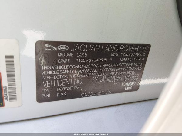 2017 JAGUAR XE 35T FIRST EDITION
