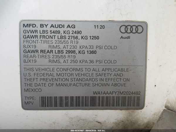 2021 AUDI Q5