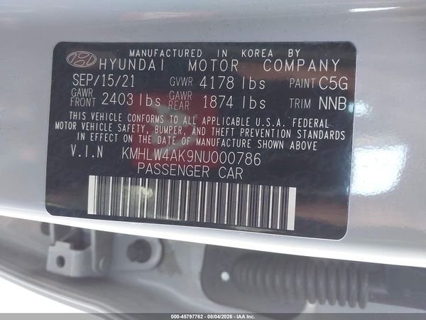 2022 HYUNDAI ELANTRA N