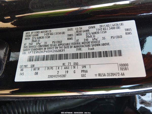 2025 FORD F-150 STX