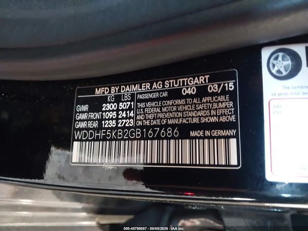 2016 MERCEDES-BENZ E 350 E350