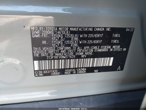 2022 TOYOTA RAV4 XLE