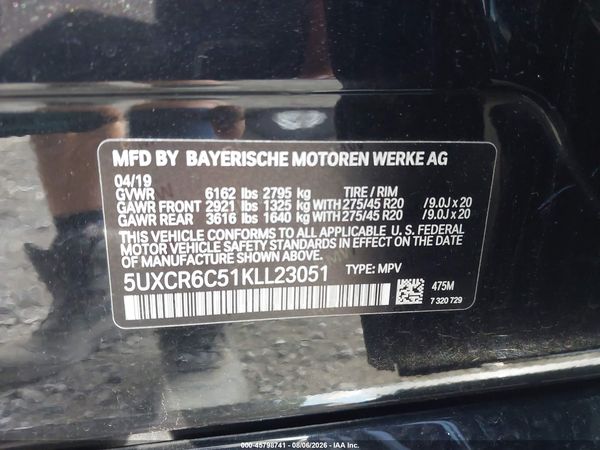 2019 BMW X5 XDRIVE40I