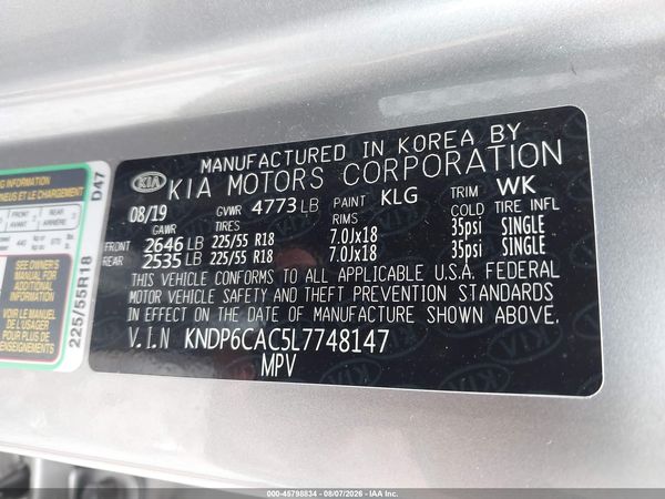 2020 KIA SPORTAGE S
