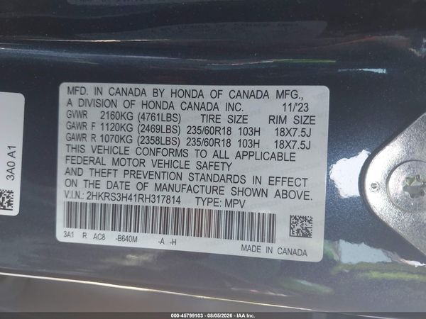 2024 HONDA CR-V EX 2WD