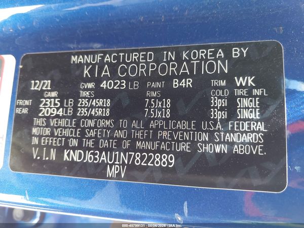 2022 KIA SOUL GT-LINE