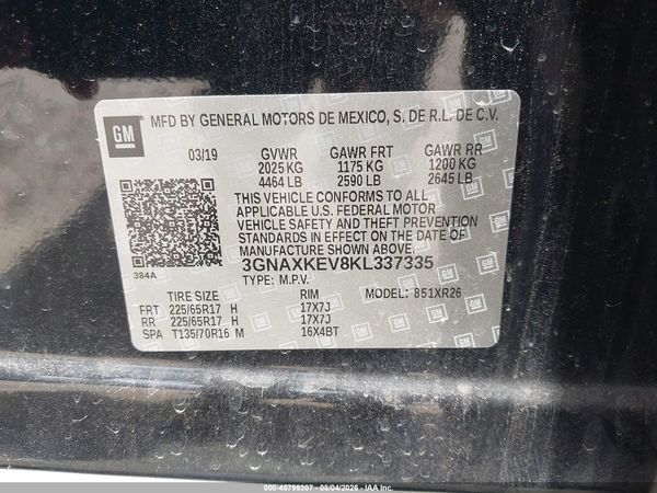 2019 CHEVROLET EQUINOX LT — I9