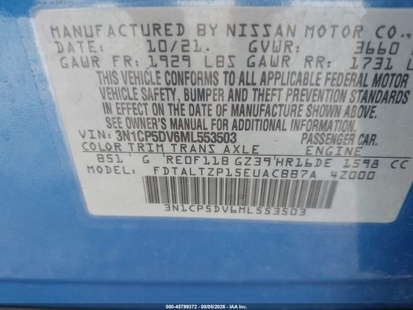 2021 NISSAN KICKS SR XTRONIC CVT