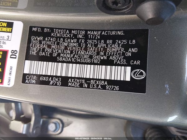2025 LEXUS ES 300H 300h Premium