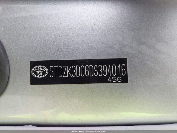 2013 TOYOTA SIENNA L V6 7 PASSENGER