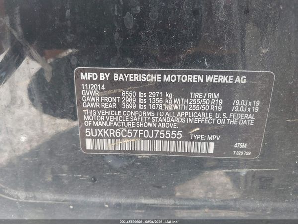 2015 BMW X5 XDRIVE50I