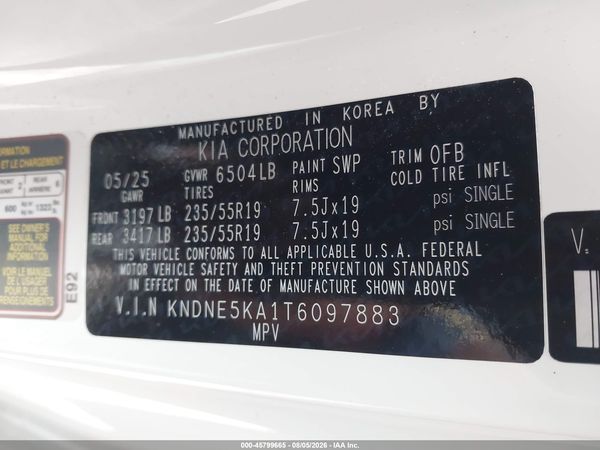 2026 KIA CARNIVAL MPV HYBRID SX PRESTIGE
