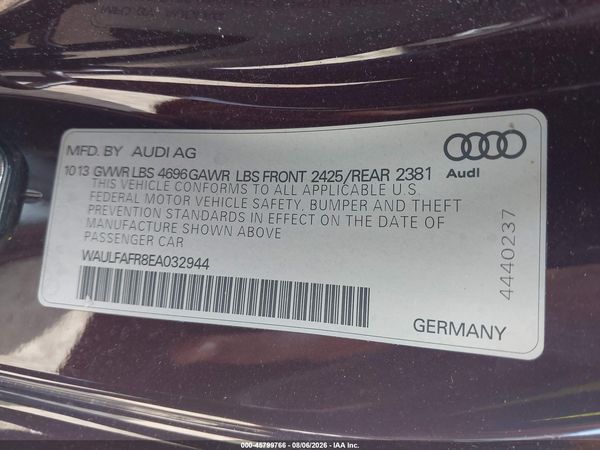 2014 AUDI A5 2.0T PREMIUM