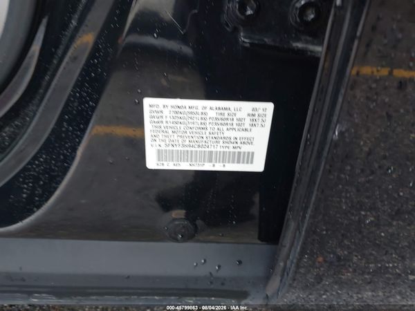 2012 HONDA PILOT TOURING