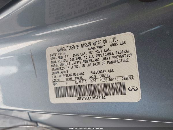 2018 INFINITI Q60 3.0T LUXE