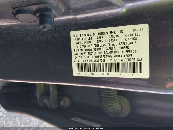 2018 ACURA TLX Standard