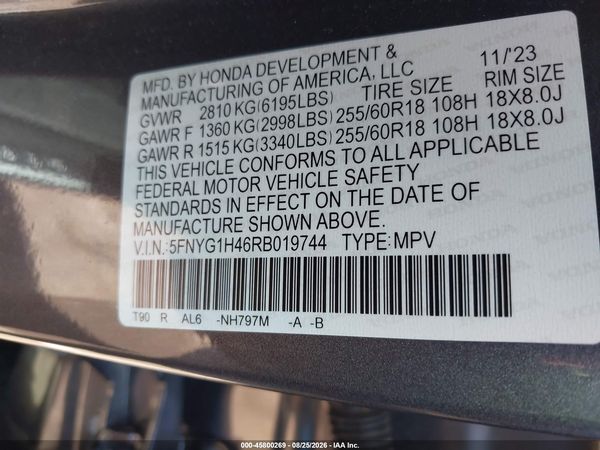 2024 HONDA PILOT EX-L — I9