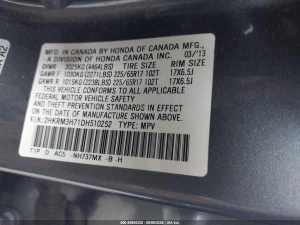2013 HONDA CR-V EX-L