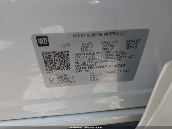 2023 CHEVROLET TRAVERSE FWD PREMIER — I9
