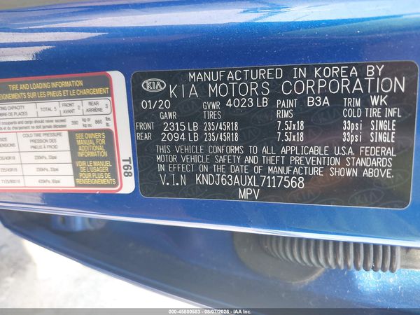 2020 KIA SOUL GT-LINE
