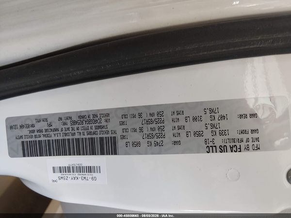 2018 DODGE GRAND CARAVAN SE