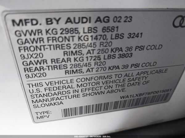 2023 AUDI Q7 PREMIUM PLUS