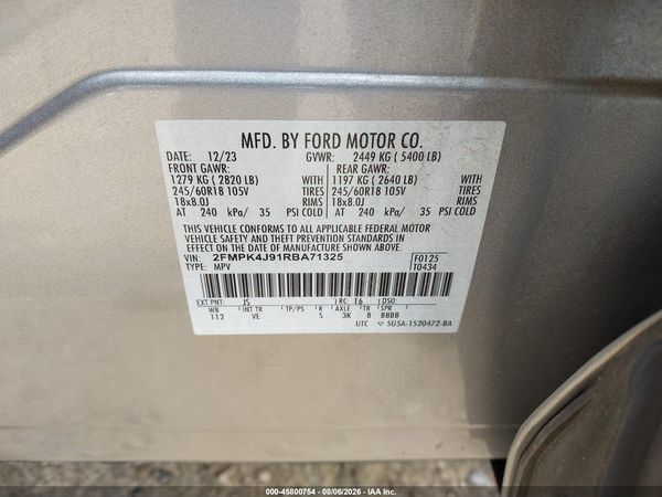 2024 FORD EDGE SEL — I9