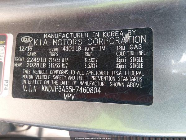 2017 KIA SOUL +