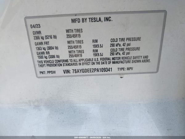 2023 TESLA MODEL Y