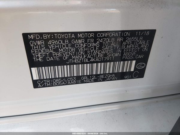 2019 LEXUS GS 350 350/350 F Sport