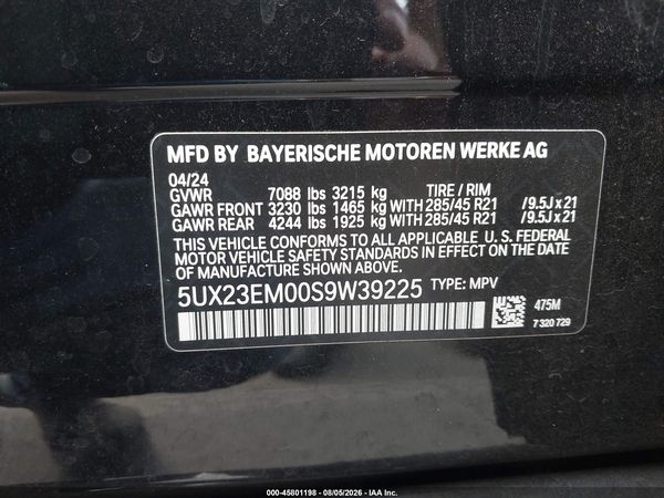 2025 BMW X7 XDRIVE40I