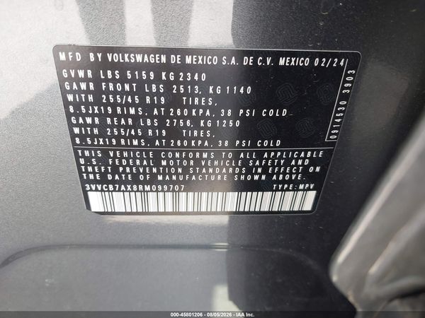 2024 VOLKSWAGEN TIGUAN 2.0T SE R-LINE BLACK — I9