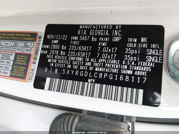 2023 KIA SORENTO LX