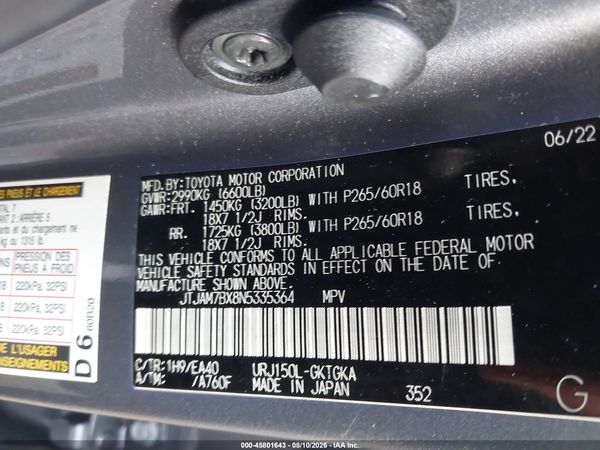 2022 LEXUS GX 460 PREMIUM