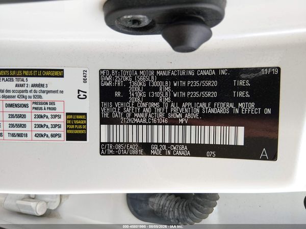 2020 LEXUS RX 350 350 Premium