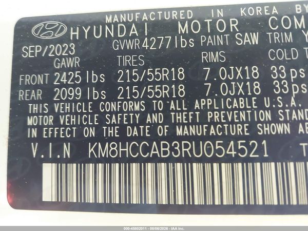 2024 HYUNDAI KONA SEL