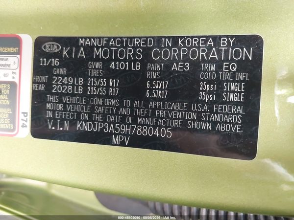 2017 KIA SOUL +