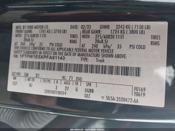 2023 FORD F-150 KING RANCH