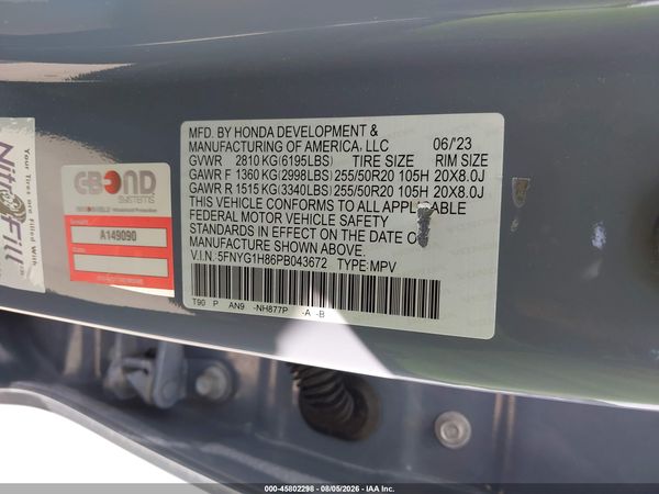 2023 HONDA PILOT AWD ELITE