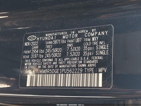 2023 HYUNDAI PALISADE LIMITED