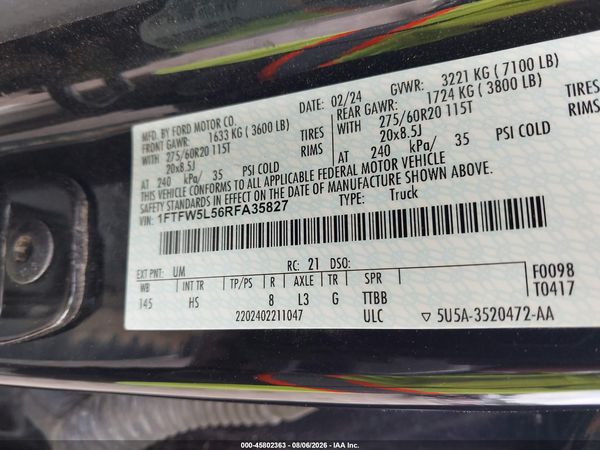 2024 FORD F-150 LARIAT