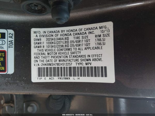 2014 HONDA CR-V EX-L