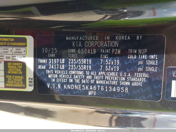 2026 KIA CARNIVAL MPV HYBRID SX PRESTIGE