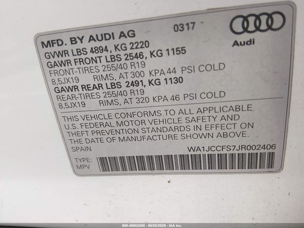 2018 AUDI Q3
