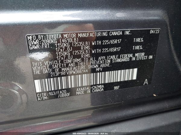 2023 TOYOTA RAV4 XLE/XLE PREMIUM