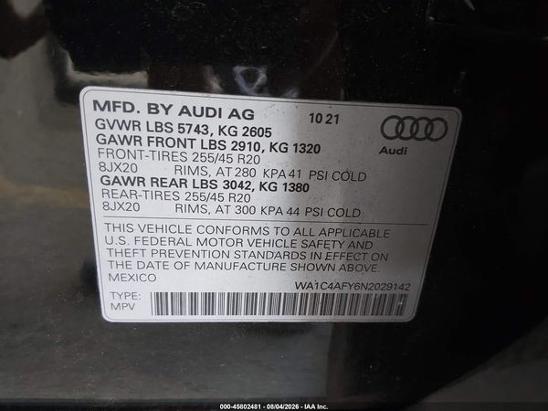 2022 AUDI SQ5
